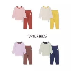 탑텐 키즈 MKG5UI3303 공용 유아 차윤아트 배앓이방지 셋업 302739