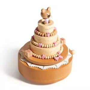 곰돌이 생일 케이크 오르골 B2074