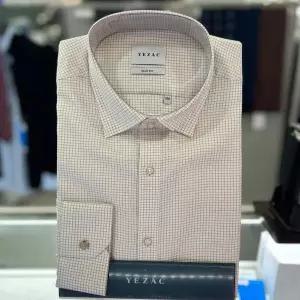 [예작]체크 주얼리 버튼 슬림핏 긴팔 셔츠 YJ3FUS527BE_CA