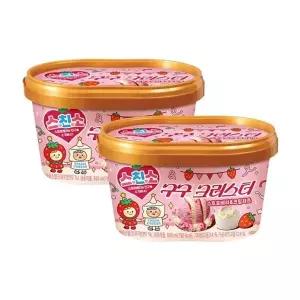 구구크러스터 스트로베리 크림치즈 660mlx2개