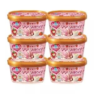 구구크러스터 스트로베리 크림치즈 660mlx6개