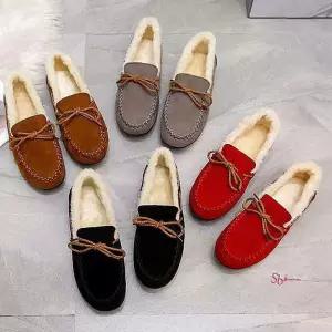 방한 털슈즈 모카슈즈 털신발wxy891