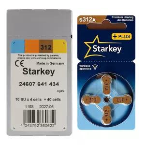 스타키 보청기 배터리 S312A 40개 듀라셀 밧데리 건전지 보청기공용