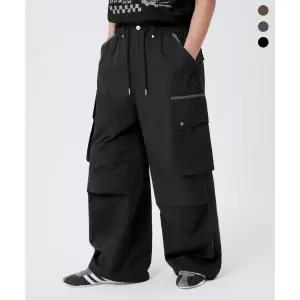 트릴리온 TRILLION 카고 플랩 포켓 니 턱 와이드 팬츠_3color TRSPT79 120040