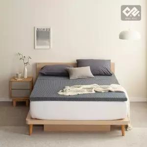 마루하우스 그래비티 탄탄한 에어코일 매트리스 3단 접이식 토퍼 퀸 Q)