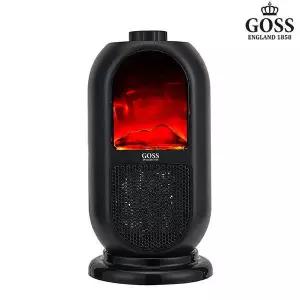 고스 탁상용 미니 PTC히터 온풍기 전기히터 난로 캠핑용 블랙 GSH-8888FB