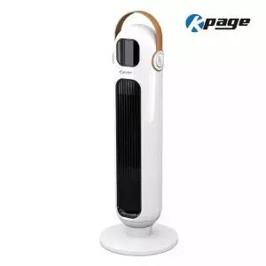 케이페이지 PTC 온풍기 타워형 전기히터 좌우회전 난로 KEH-T2000WH