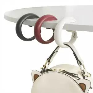 휴대용 가방걸이 거는후크 사무실 접이식 책상고리 테이블 간이 수납후크 E714-O