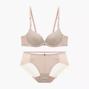 제임스딘 여성 와이어 브라 팬티 세트 폴리 인팅 몰드 여자 A B C 컵 브래지어 속옷 볼륨업 뽕 JHWBU011S