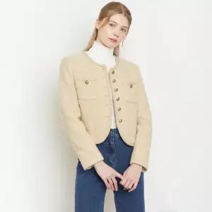 [롯데백화점]케네스레이디 버튼포인트 부클 울 자켓 (EWJKOK01)