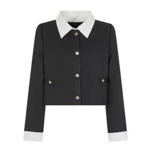 [롯데백화점]케네스레이디 키토 배색 카라 자켓(EWJKOC01)