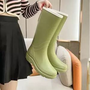 말랑하고 가벼운 여성 롱 장화 4컬러 레인부츠 파스텔-WFHZXR8