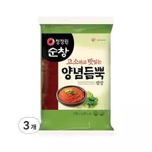 청정원순창 양념듬뿍 쌈장 비닐 500g 3개