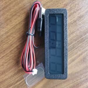 USB 5V 12V 자동차 시계 GPS Beidou 위성 타이밍 전자 LED 디지털 끄기 메모리