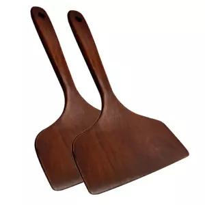 KR리빙 장미목 옻칠 계란말이 와이드 뒤집개 2개