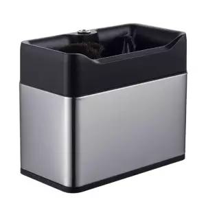 전동 넉박스 업소용 클린포터 찌꺼기 세척 자동 커피 화이트