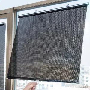 흡착식 무타공 창문 햇빛차단 롤블라인드 차량 가정용 UV 열차단 자동감김