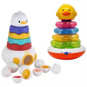 유아 소근육발달 멜로디 링쌓기 도형맞추기 2종세트 이모선물 돌봄교실 수세기 놀이방