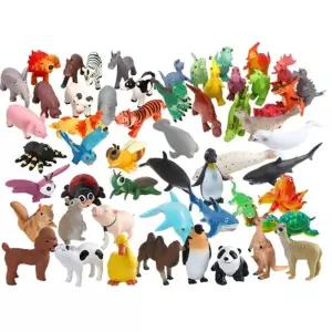 소프트피규어 공룡 가축 해양생물 동물모형 55종 교구용 홈스쿨 유치원 어린이집