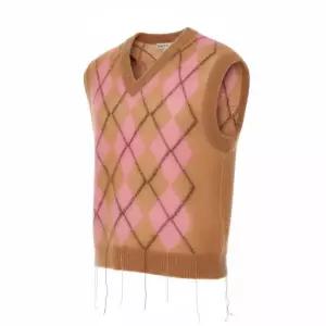 MARNI MAGLIA ARGYLE LIGHT MOHAIR VEST CVMG0129Q0 UFU175 ARC33) 아가일 라이트 모헤어 니트 베스트)
