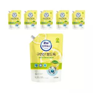 참그린 트루워시 구연산 레몬 리필 1.2kg, 6개