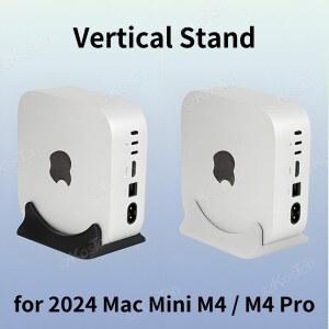 2024 Mac Mini M4 스토리지 브래킷 용 3D 인쇄 수직 스탠드 Mac Mini M4 컴퓨터 액세서리 용 데스크탑 홀더