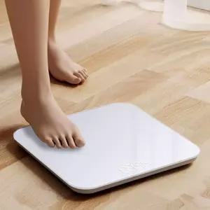 LED 디지털 체중계 퓨어화이트LED 강화유리 전자 몸무게 측정기 체중