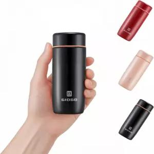 작은 보온병 미니 진공 단열 물병 200ml/6.8온스 물 플라스크 스테인리스 스틸 보온 지갑 핸드백