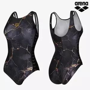 아레나 여성수영복 지오볼트 선수 원피스 U백 A6SL1CO09BLK