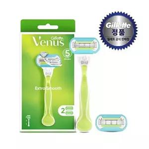 [질레트]질레트 비너스 엑스트라 스무스 면도기 핸들 1입+면도날 2입
