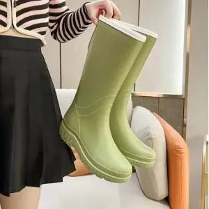 말랑하고 가벼운 여성 롱 장화 4컬러 레인부츠 파스텔 레인부츠 가벼운장화 미들부츠