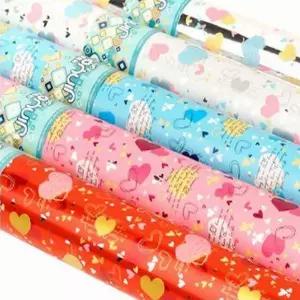 비닐 증착 롤포장지 선물포장 로맨틱하트 대 5칼라 포장지 선물 크라프트 고급