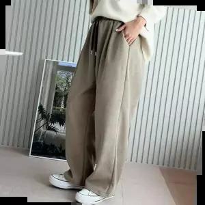 벌룬팬츠 코듀로이 기모 겨울 방한 보온 편한바지