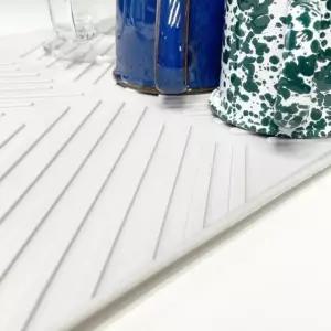 말랑말랑 TPR소재 컵 식기 건조 패드 드라잉매트 건조트레이 물빠짐 실리콘 매트