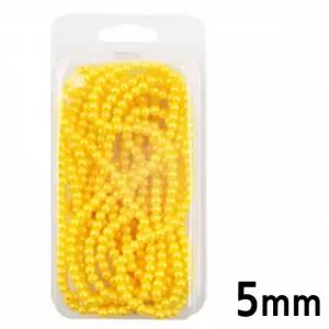 유니아트 (진주) 3000 칼라 구슬 단색 진주 (노랑) (5mm)