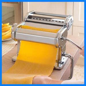 핸드 크랭크 국수 기계 스테인레스 스틸 반죽 롤러 파스타 메이커 7 가지 두께 설정 0.5-2.5mm 주방 액세서