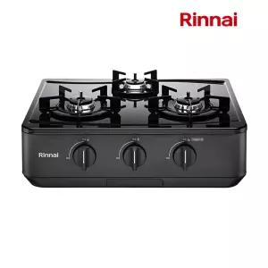 린나이 3구 가스레인지 스마트 과열방지 센서 자동불꽃조절 RT-6510