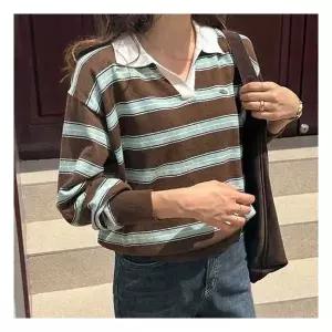 [조아맘] 보더 스트라이프 카라 니트 503278