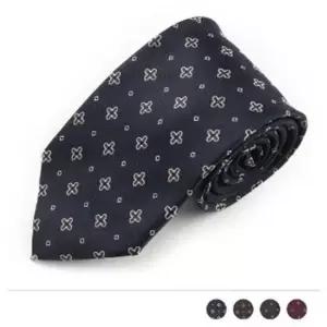 MTIEF20096 십자가 도트 패턴 넥타이 정장용 자동타이 도트무늬 혼주타이 결혼식 패턴넥타이