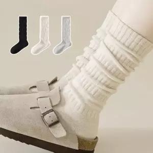 [보리별] 루즈핏 무압박 양말 조이지않는 주름양말 얇은 골지 루즈 삭스 롱양말 부츠양말 워커양말