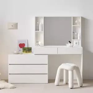 [바로방 가구]리사 확장형 서랍형 빌트인 콘센트 1000 화장대