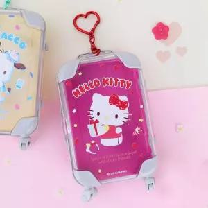 헬로키티 미니 캐리어 참장식 가방참장식 카라비너열쇠고리 귀여운카드케이스 빽꾸 가방참 키홀더 케이스키