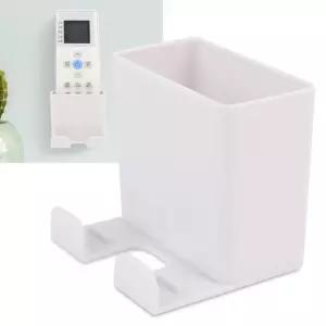 리모컨 거치대 화이트 정리함 수납 걸이 꽂이 부착식