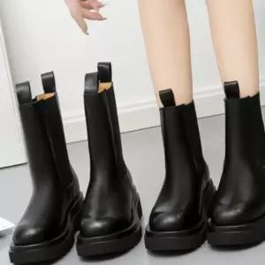 여성부츠 롱미들첼시부츠 레이스업 앵클부츠 부츠 통부츠 방한화 키작은 겨울부츠 2WB4201805