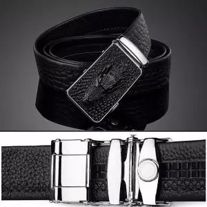 크로커다일 자동 소가죽 벨트 LBQ-A006