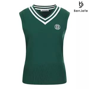 [하프클럽/벤제프]여성 브이넥 밑단 변형 베스트