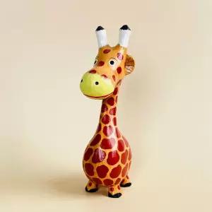 발리에서온 목각 나무 기린 장식소품 5호 XL미니어처 인테리어 선물 인형 동물 부엉이