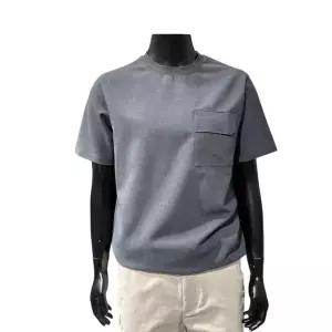 [롯데백화점]본매그넘 양말사은 봄여름 무지패턴 일반핏 그레이 라운드 반팔 티셔츠 BN4MTS730