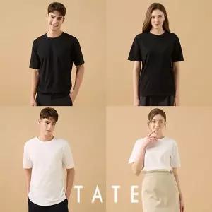 [NS홈쇼핑]테이트 오가닉면100 튜블러 티셔츠 7종(화이트 4종+블랙 3종)[35658793]