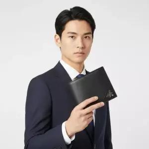 PRADA 26SS 2MO004 QME F0002 사피아노 메탈 로고 반지갑)